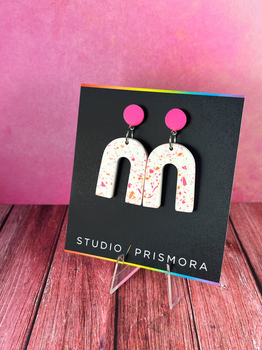 Terrazzo Arch Earrings