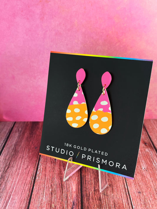 Abstract Teardrop Earrings